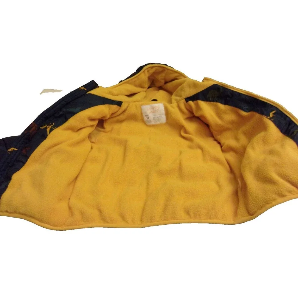 Jumping Beans Size 3T Dinosaur Jacket Fleece Lining Boys